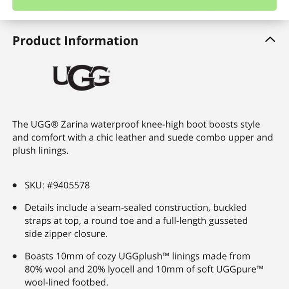 NWOT UGG Zarina tall brown leather boots - Picture 2 of 8